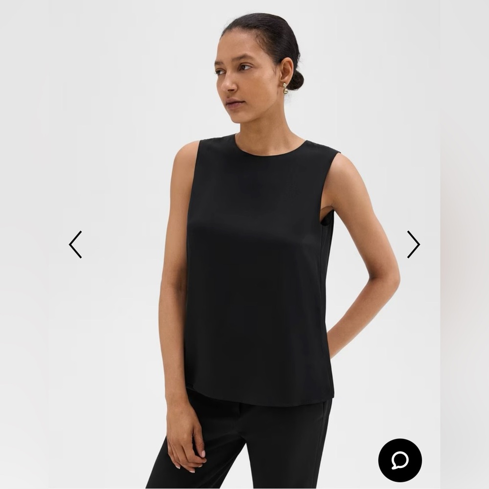 Theory Shell Top Silk Georgette XXL